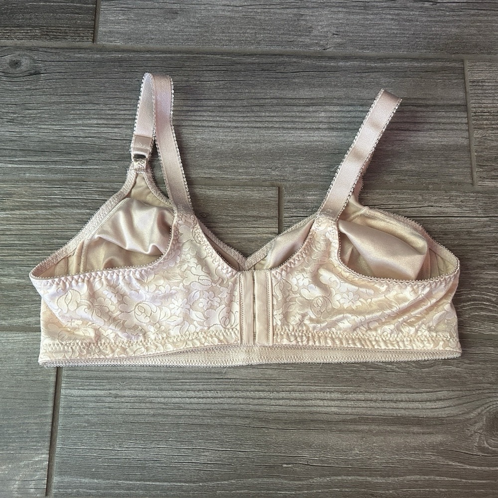 Bali Full Coverage Bra 42 C Rose Floral Support Everyday Comfort No Wire - Picture 2 of 4